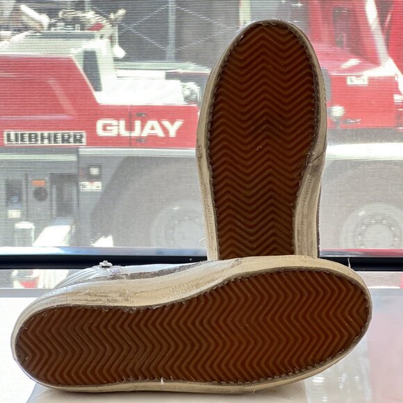 Golden Goose White Slide High-top Sneakers White/Yellow/Black - Picture 11 of 11